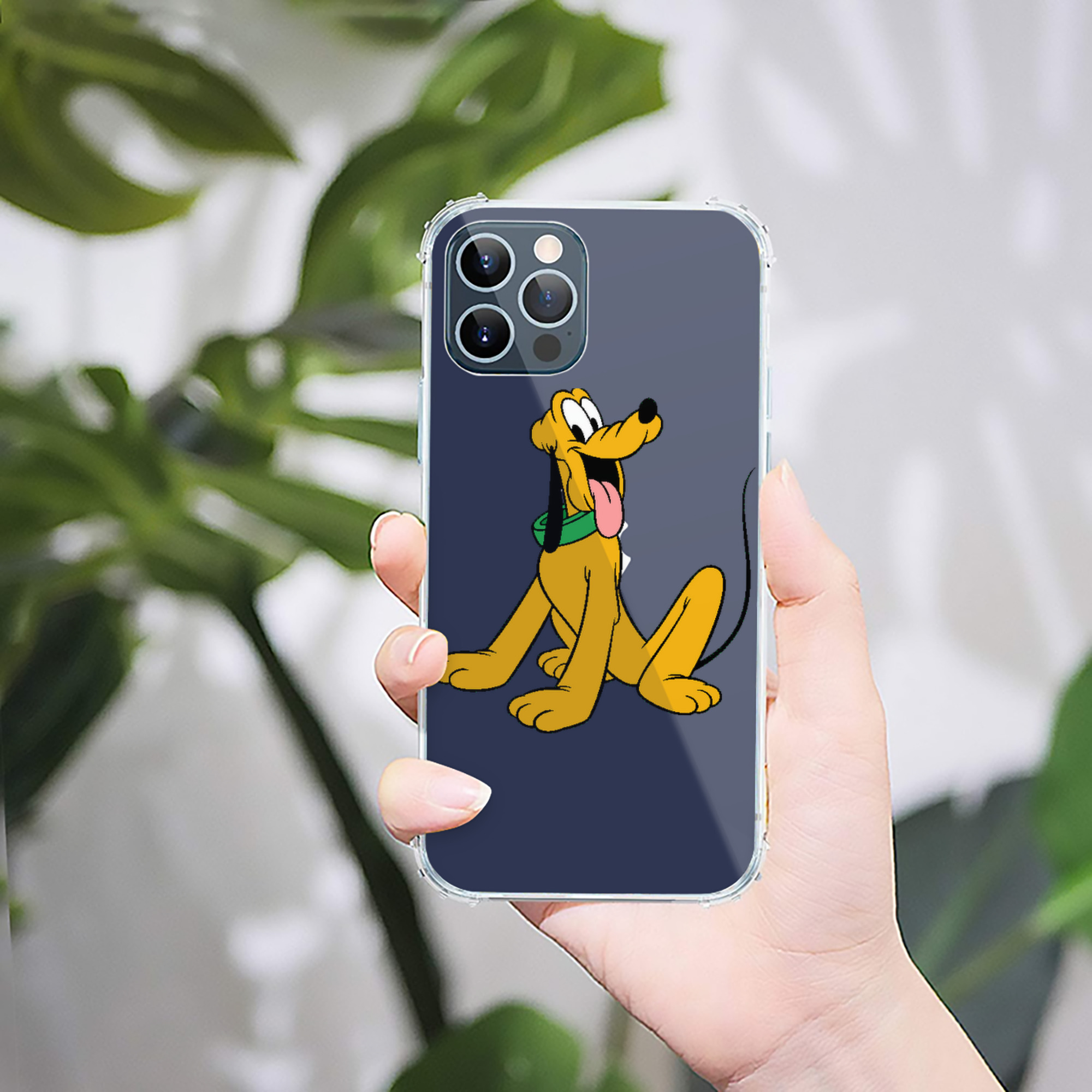 （画像用） ミッキーマウス Mickey Mouse 【iPhone 12シリーズ対応】透明スマホケース（クリアソフトケース）